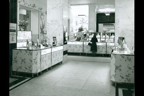 Archive picture of the famous beauty department on the ground floor at Selfridges.